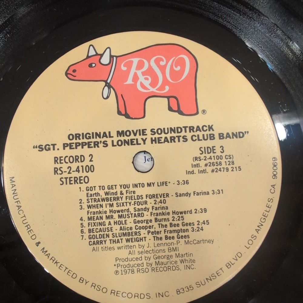 Sgt Peppers Lonely Hearts Club Band Movie Soundtrack 2LP Peter Frampton Bee Gees - Picture 9 of 9